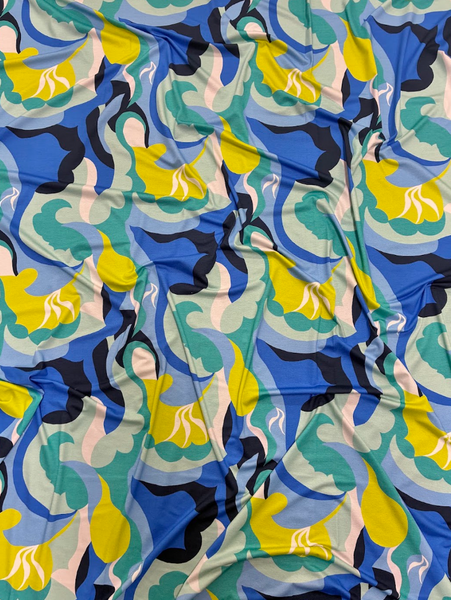 RVK-9259W- B PUCCI-INSPIRED PRINT VISCOSE JERSEY KNIT. ITALY