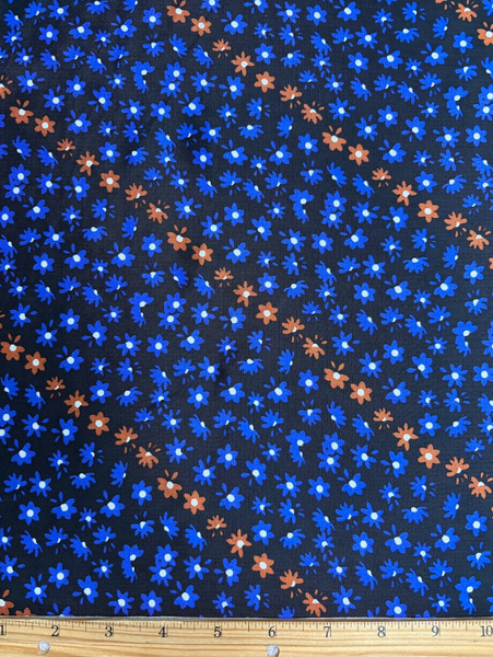 REF-194 DAINTY FLOWER PRINT VISCOSE. ITALY. A CUT OF 1-1/2 YARD.