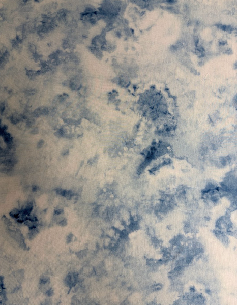REF-202 TIE-DYE PRINT VISCOSE KNIT. ITALY. A CUT OF 1-1/2 YARDS