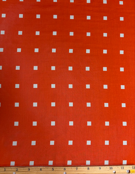 REF-203 GEO PRINT SILK CREPE DE SHINE. ITALY. A CUT OF 3 YARDS