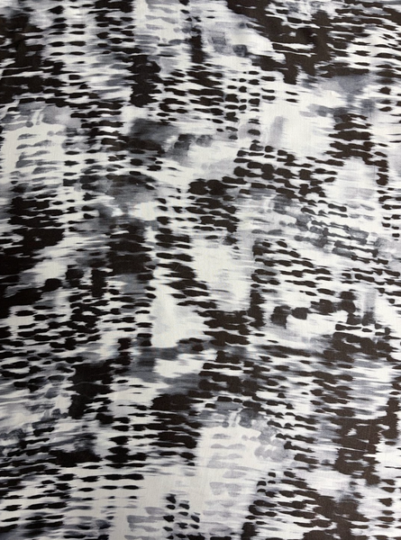 REF-214 PRINTED VISCOSE CHARMESUE. ITALY. A CUT OF 1 YARD.