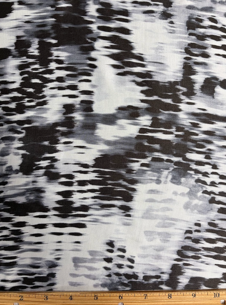 REF-214 PRINTED VISCOSE CHARMESUE. ITALY. A CUT OF 1 YARD.