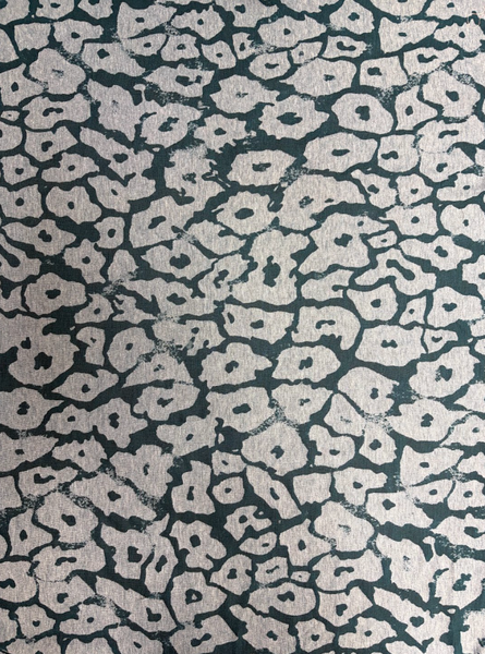 REF-217 LEOPARD BURNOUT DESIGN POLY KNIT. FRANCE. A CUT OF 2-1/2 YARDS.