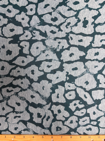 REF-217 LEOPARD BURNOUT DESIGN POLY KNIT. FRANCE. A CUT OF 2-1/2 YARDS.