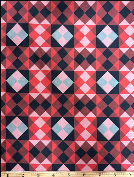 RV-9270W DESIGNER SIGNATURE HARLEQUIN-INSPIRED PRINT SILK TWILL. EMANUEL UNGARO. ITALY