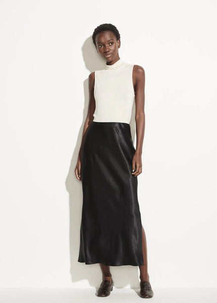 RV-9043W-C JET BLACK STRETCH VISCOSE CHARMEUSE. ITALY