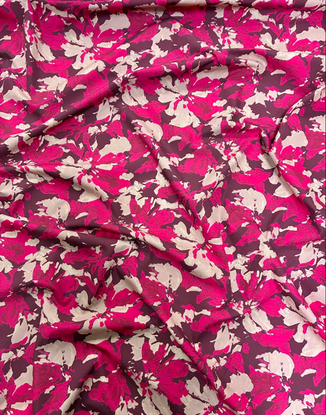 CP-9221W  BRUSHSTROKE FLORAL PRINT COTTON POPLIN - ITALY