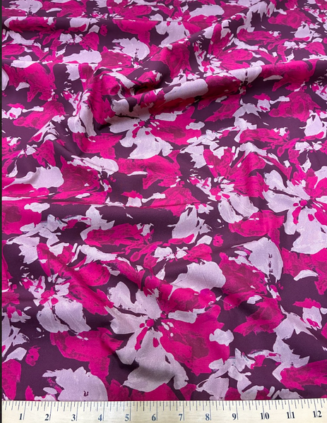 CP-9221W  BRUSHSTROKE FLORAL PRINT COTTON POPLIN - ITALY