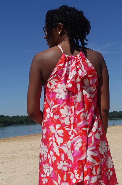 RV-9174W PAINT BRUSH FLORAL PRINT VISCOSE CHARMEUSE. ITALY.