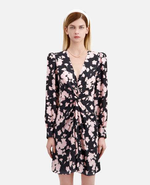 RV-9078W DESIGNER SAKURA BLOSSOM VISCOSE SATIN JACQUARD. THE KOOPLES. ITALY