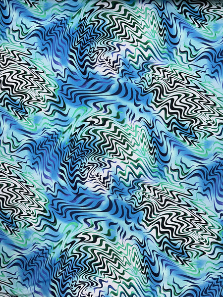 RV-9104W WATER TIGER STRIPE PRINT VISCOSE CHALLIS. ITALY