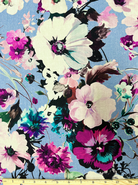 EU-7835W EMANUEL UNGARO SIGNATURE CASHMERE SILK CHALLIS. ITALY