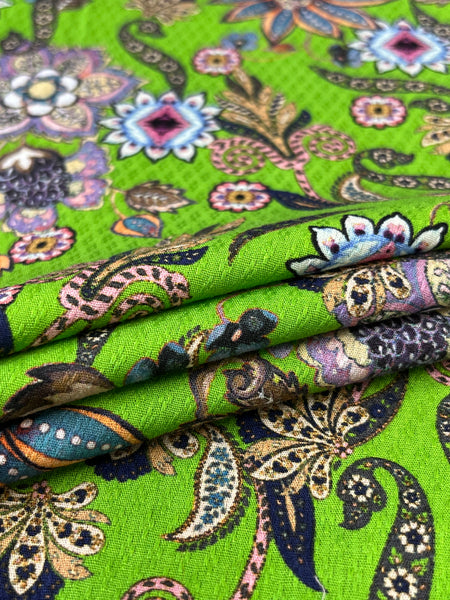 CP-7856W FLORAL PRINT FINE COTTON JACQUARD. ITALY