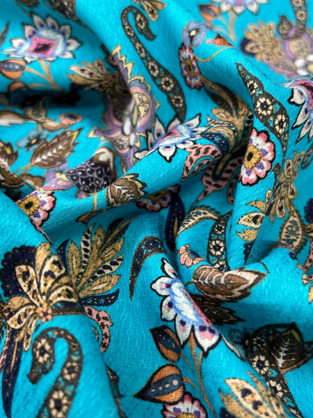 CP-7855W FLORAL PRINT FINE COTTON JACQUARD. ITALY