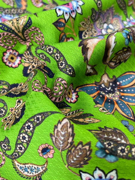 CP-7856W FLORAL PRINT FINE COTTON JACQUARD. ITALY