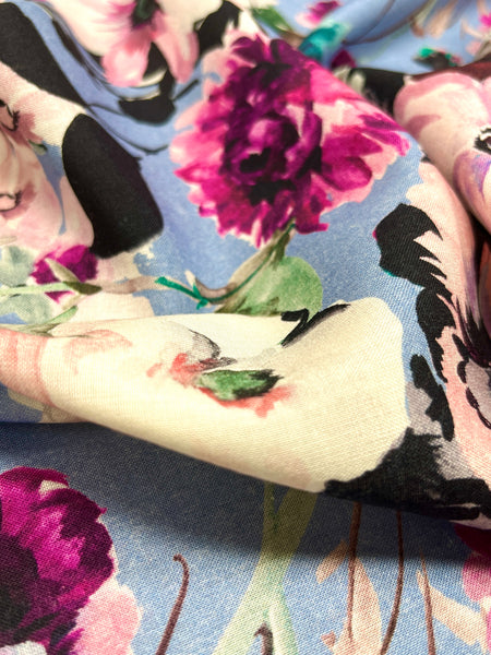 EU-7835W EMANUEL UNGARO SIGNATURE CASHMERE SILK CHALLIS. ITALY