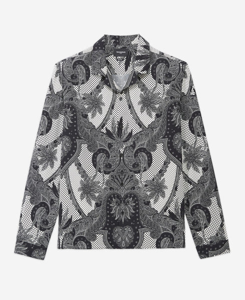 RV-8005W-B DESIGNER BANDANA PRINT PRINT ECOVERO CHALLIS. THE KOOPLES. ITALY