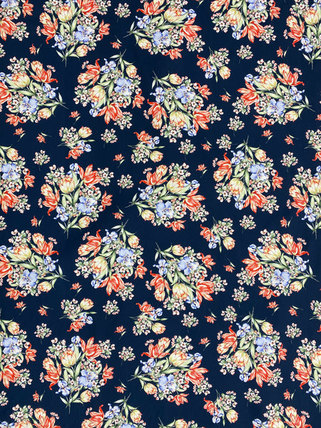 CP-7566W FLORAL PRINT STRETCH COTTON. ITALY