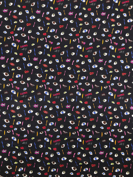 S-7594W KENZO-INSPIRED PRINT SILK VISCOSE CHARMEUSE. ITALY.