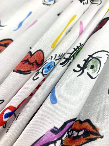 S-7593W KENZO-INSPIRED PRINT SILK VISCOSE CHARMEUSE. ITALY.