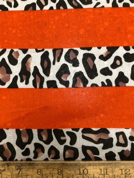 CP-7484W STRIPED ANIIMAL PRINT COTTON VOILE. ITALY