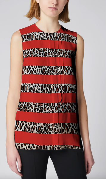 CP-7484W STRIPED ANIIMAL PRINT COTTON VOILE. ITALY