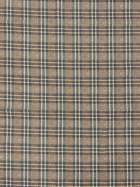 WS-7722W MARC JACOBS-INSPIRED PLAID PRINT LIGHTWEIGHT WOOL COATING. ITALY