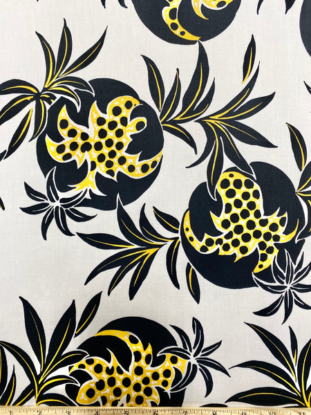 BFS-124 POMEGRANATE PRINT STRETCH COTTON SATEEN. ITALY