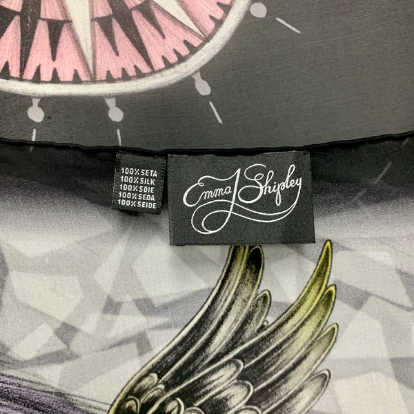 ES-1044 "THE LYNX"-A - EMMA SHIPLEY DIGITAL PRINT SILK SCARF. MADE IN ITALY