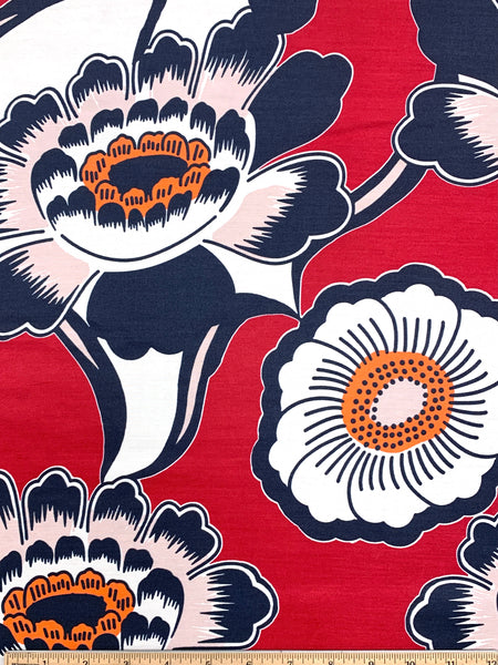 S-7436W-B ALHAMBRA FLORAL SILK VISCOSE TWILL.