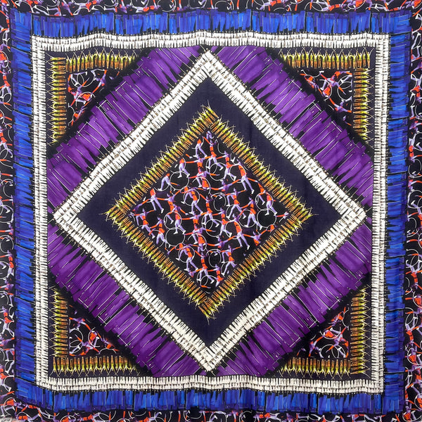 PP-5004 "SACRED DANCE" - PETER PILOTTO DIGITAL PRINT CASHMERE MODAL SCARF. MADE IN ITALY