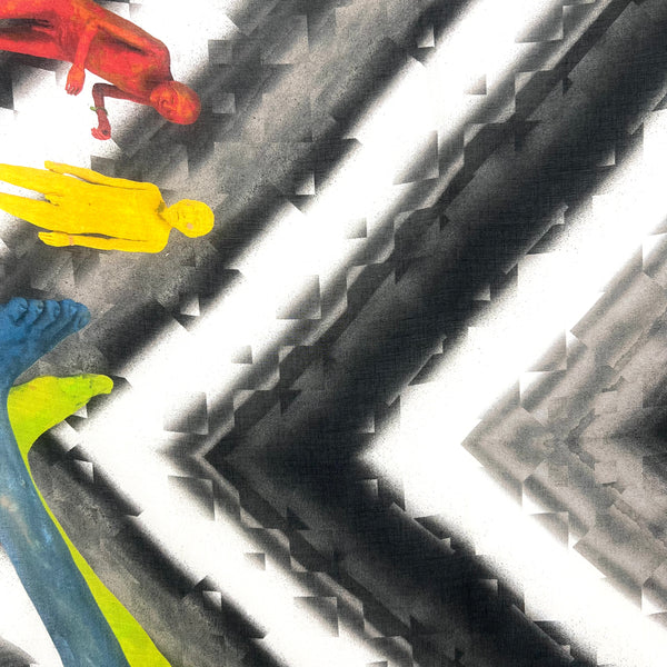 PP-5010 "THE PEOPLE" - PETER PILOTTO DIGITAL PRINT MODAL AND CASHMERE SCARF. MADE IN ITALY