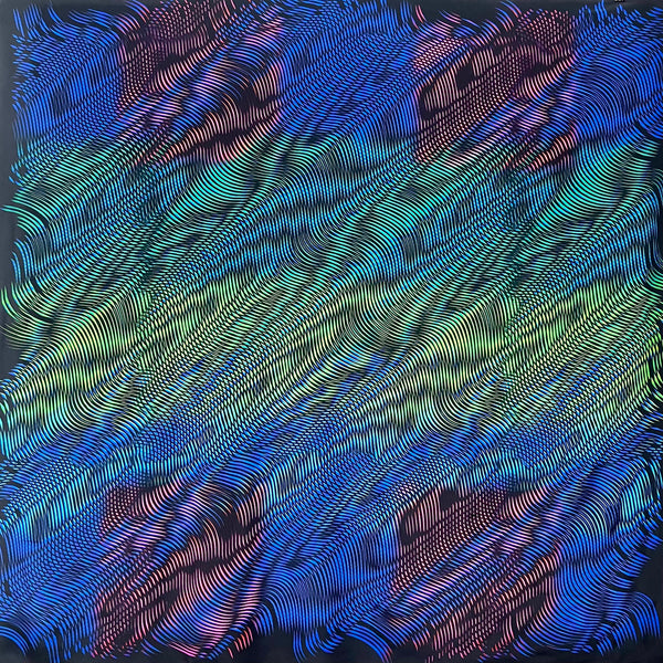 PP-5012 "DIMENSIONS" - PETER PILOTTO DIGITAL PRINT SILK SCARF. MADE IN ITALY