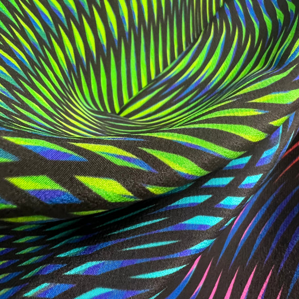 PP-5012 "DIMENSIONS" - PETER PILOTTO DIGITAL PRINT SILK SCARF. MADE IN ITALY