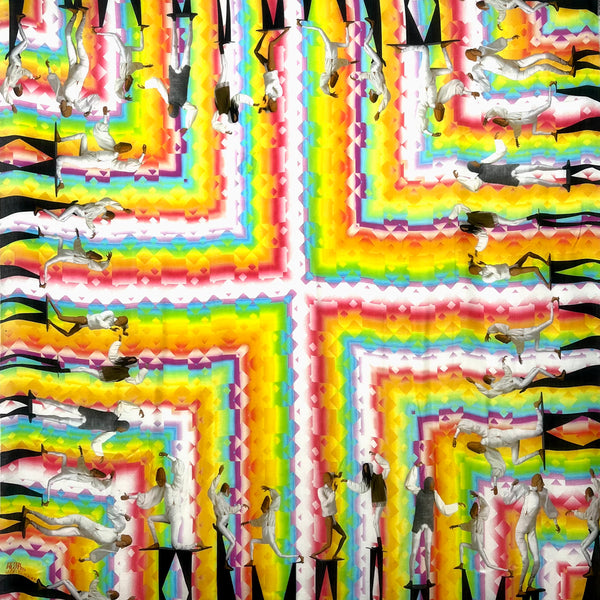 PP-5013 "RAINBOW DANCE" - PETER PILOTTO DIGITAL PRINT MODAL AND CASHMERE SCARF. MADE IN ITALY