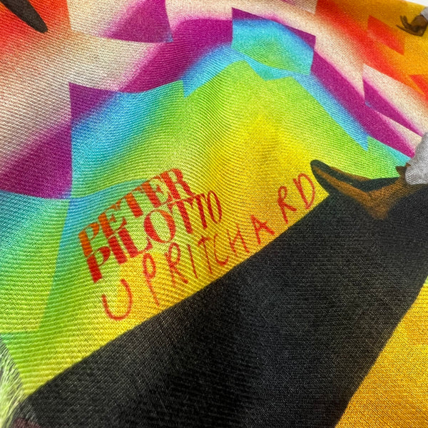 PP-5013 "RAINBOW DANCE" - PETER PILOTTO DIGITAL PRINT MODAL AND CASHMERE SCARF. MADE IN ITALY