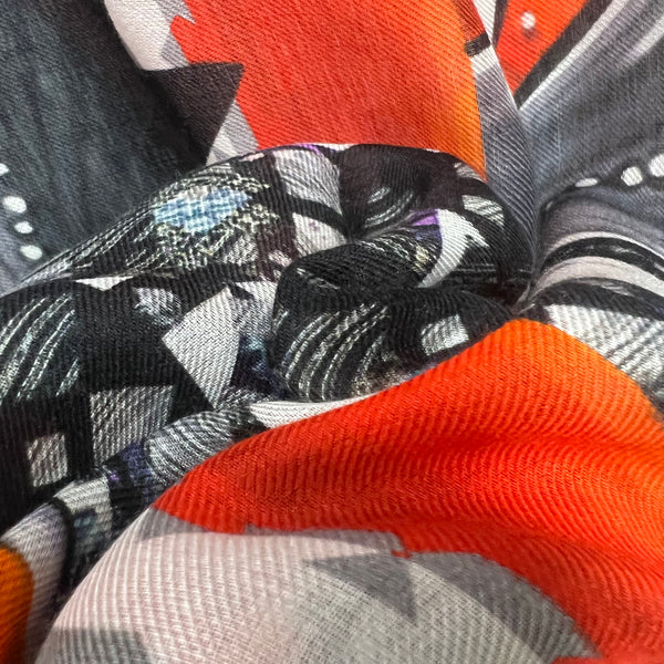 PP-5007 "CAESAR" - PETER PILOTTO DIGITAL PRINT MODAL CASHMERE SCARF. MADE IN ITALY