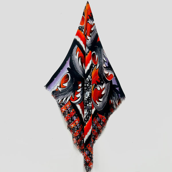 PP-5007 "CAESAR" - PETER PILOTTO DIGITAL PRINT MODAL CASHMERE SCARF. MADE IN ITALY