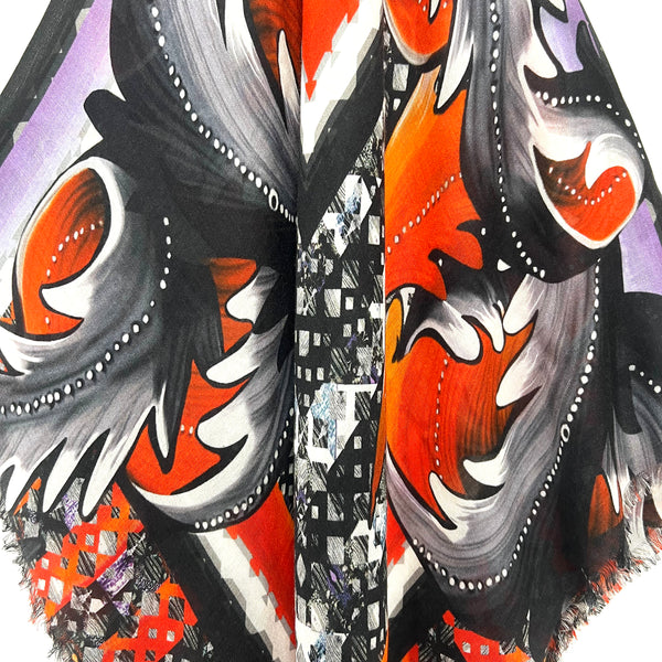 PP-5007 "CAESAR" - PETER PILOTTO DIGITAL PRINT MODAL CASHMERE SCARF. MADE IN ITALY