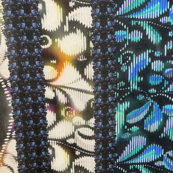 PP-5000 "PAISLEY" - PETER PILOTTO DIGITAL PRINT CASHMERE MODAL SCARF. MADE IN ITALY