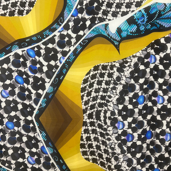 PP-5001 "STELLA" - PETER PILOTTO DIGITAL PRINT SILK SCARF. MADE IN ITALY