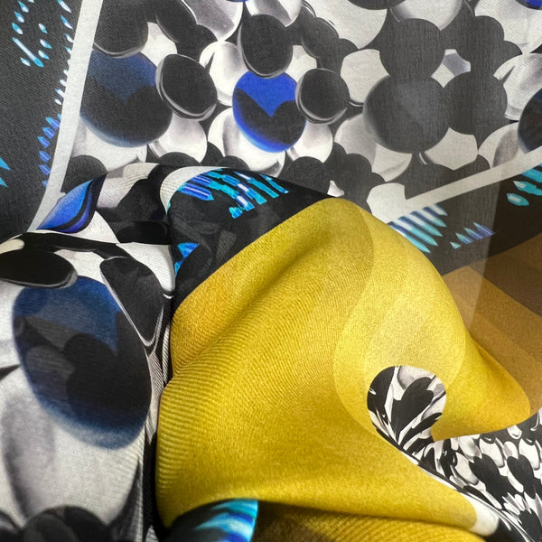 PP-5001 "STELLA" - PETER PILOTTO DIGITAL PRINT SILK SCARF. MADE IN ITALY
