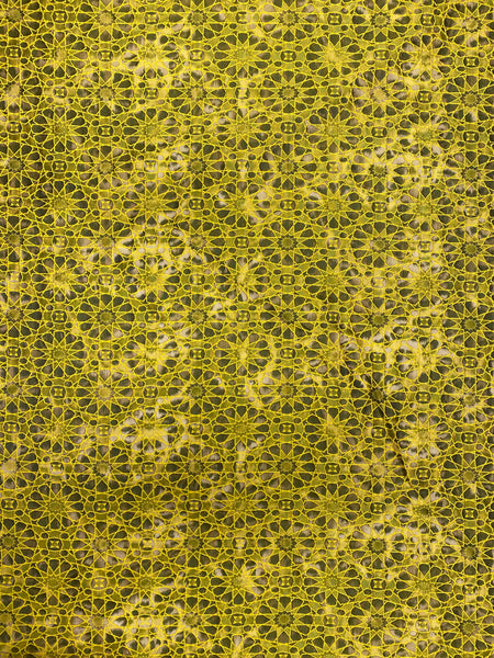 Italian jacquard in vibrant yellow color