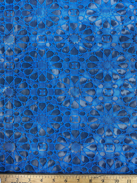 Italian jacquard in sky blue color