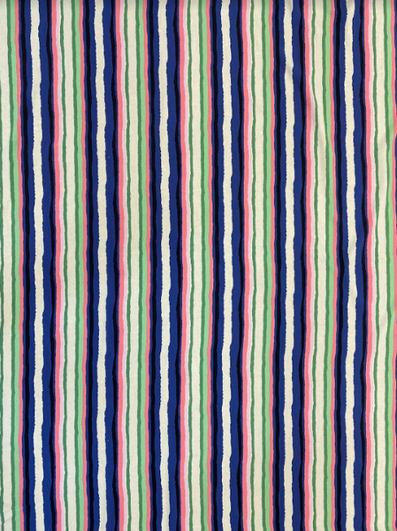 RV-7589W WATERCOLOR STRIPE PRINT VISCOSE CHALLIS. ITALY
