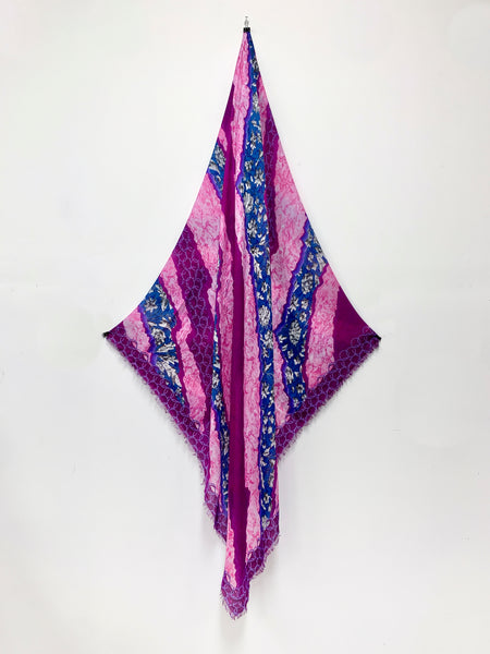 DS-2011 "PALCOYO" - PETER PILOTTO DIGITAL PRINT CASHMERE MODAL SCARF. MADE IN ITALY