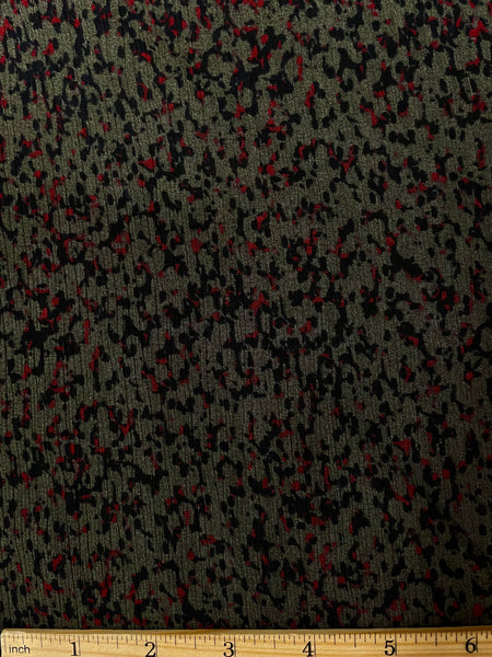 S-7651W ANIMAL LOOK PRINT SILK VISCOSE CREPON. ITALY