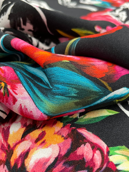 RV-7658W DESIGNER SIGNATURE 2-PLY VISCOSE CREPE.  ROBERTO CAVALLI. ITALY