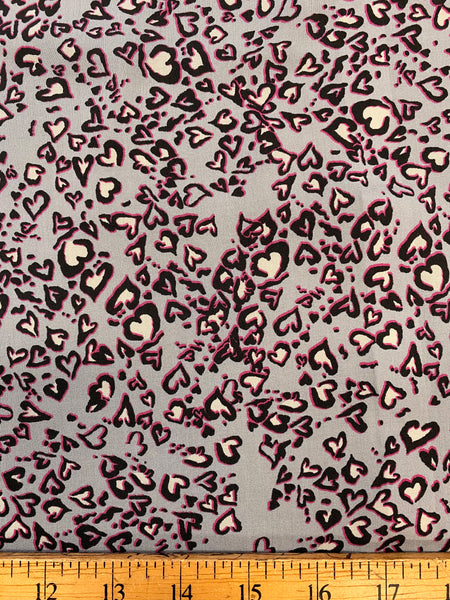 RV-7760W HEARTY CHEETAH PRINT VISCOSE CHALLIS. ITALY