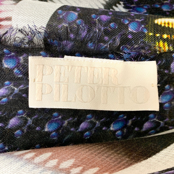 DS-2014 "STARDUST" - PETER PILOTTO DIGITAL PRINT CASHMERE MODAL SCARF. MADE IN ITALY